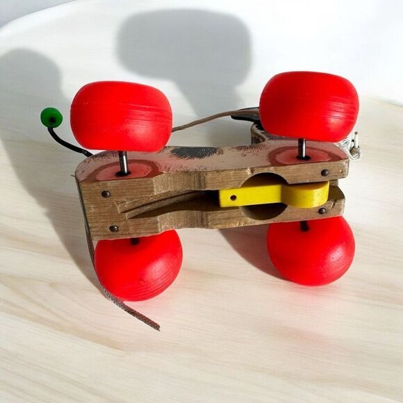 Little Snoopy Fischer Price Training Dog Wooden Toy 1965 - Picture 4 of 10